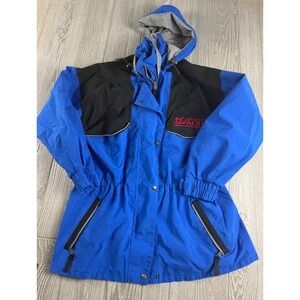 Far West AQHA Gore-Tex Jacket Blue Black Embroidered Zip Up Unisex Windbreaker